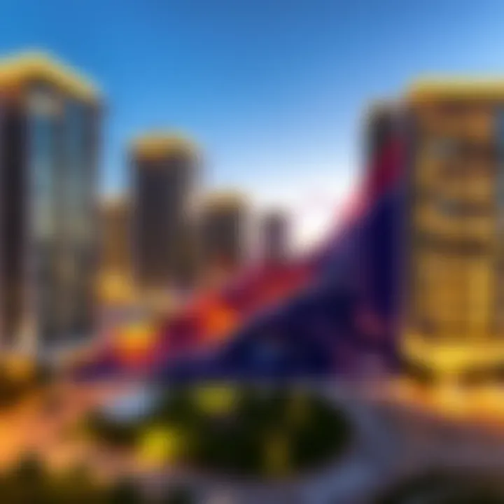 Graph illustrating recent AIX property market trends in Dubai