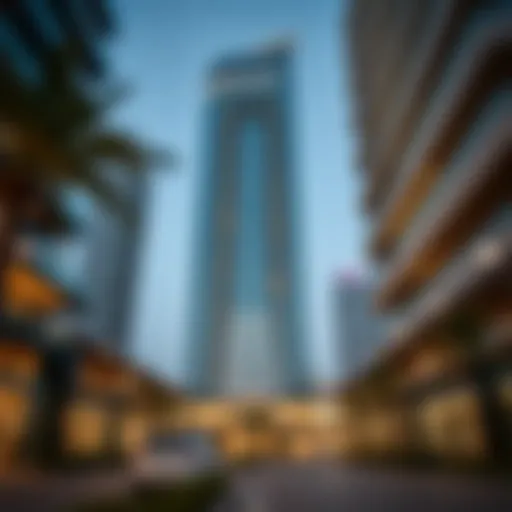 Modern Design of Al Ameri Tower Architectural view of Al Ameri Tower showcasing its modern design