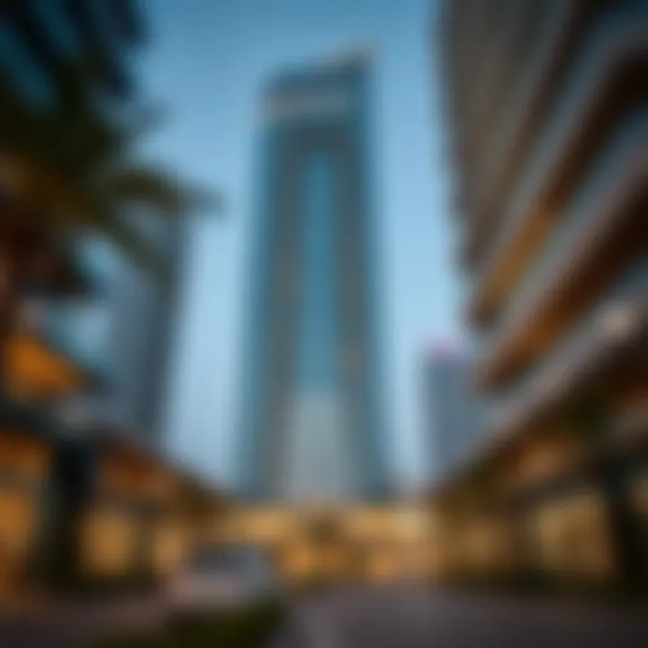 Modern Design of Al Ameri Tower Architectural view of Al Ameri Tower showcasing its modern design