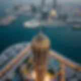 Aerial view of Al Rihab Tower showcasing its modern architectural design