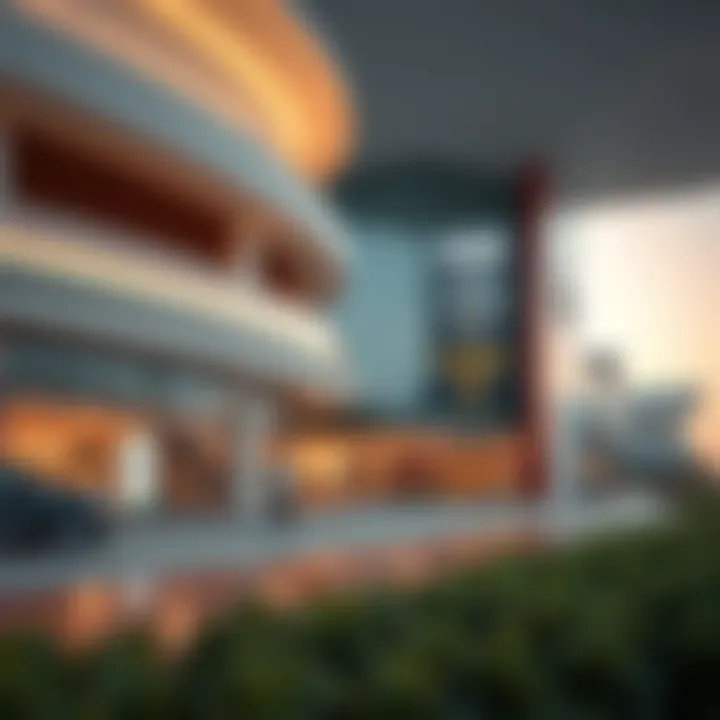 Architectural details of Al Safa Commercial Centre