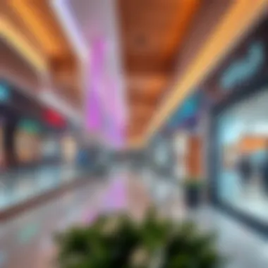 Vibrant retail spaces within the centre
