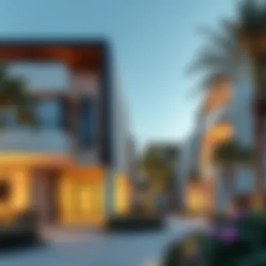 Modern Architecture in Alkhail Heights Modern architectural design of Alkhail Heights properties