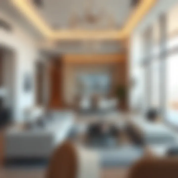 Luxury Living: Interiors of Dubai's Real Estate Modern apartment interior representing luxury living in Dubai.