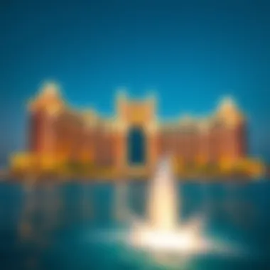 The luxurious façade of the Atlantis, The Palm