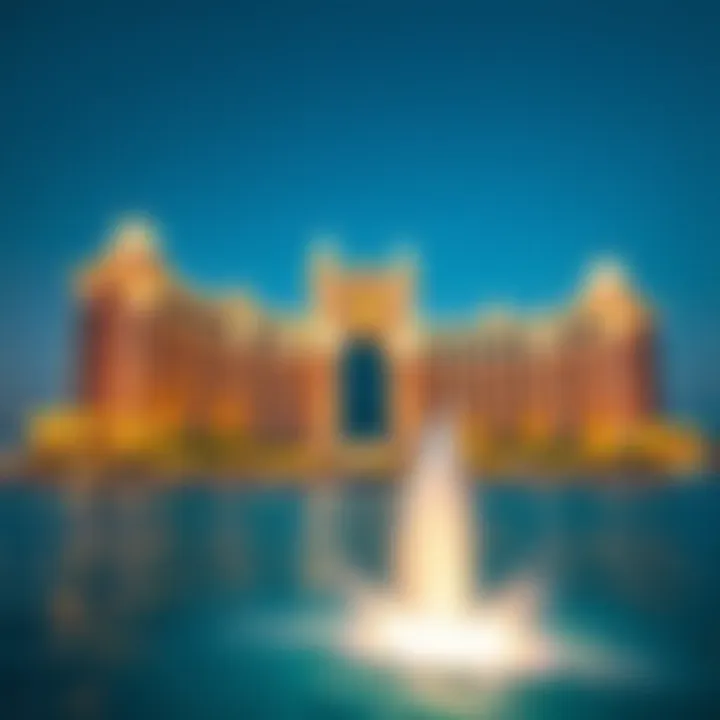 The luxurious façade of the Atlantis, The Palm