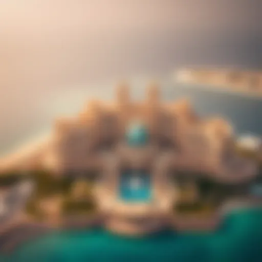 Aerial View of Atlantis: The Royal Residences Stunning aerial view of Atlantis: The Royal Residences showcasing the architectural marvel