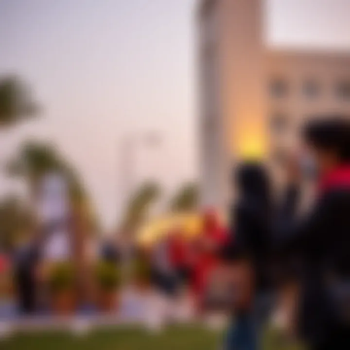 Cultural Event at Box Park Al Wasl Cultural event taking place at Box Park highlighting community engagement