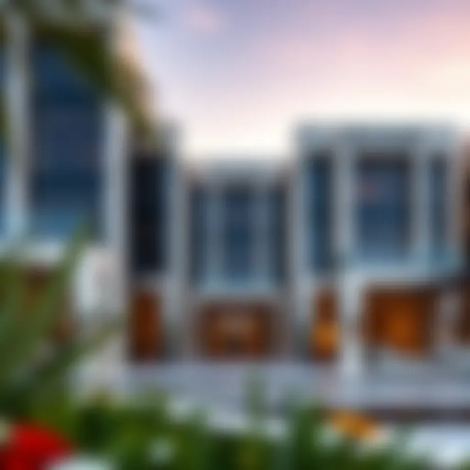 Stunning exterior view of Bulgari Residence Dubai showcasing its architectural brilliance