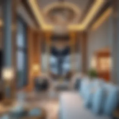 Luxurious interior space of a Bulgari Residence, highlighting premium finishes and design