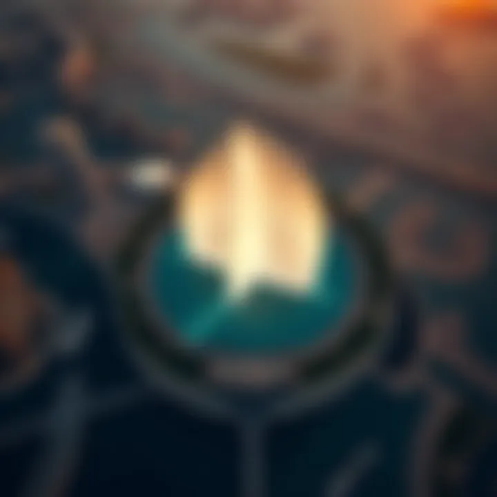 An aerial view showcasing the grandeur of the fountain and surrounding landscape