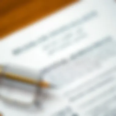 A close-up of rental agreement documents highlighting essential terms and conditions
