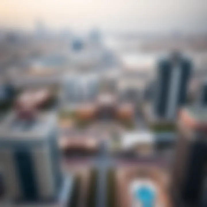 Dubai Real Estate Landscape Aerial view of Dubai's real estate landscape