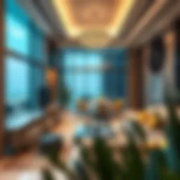 Luxury apartment interiors showcasing stylish design elements