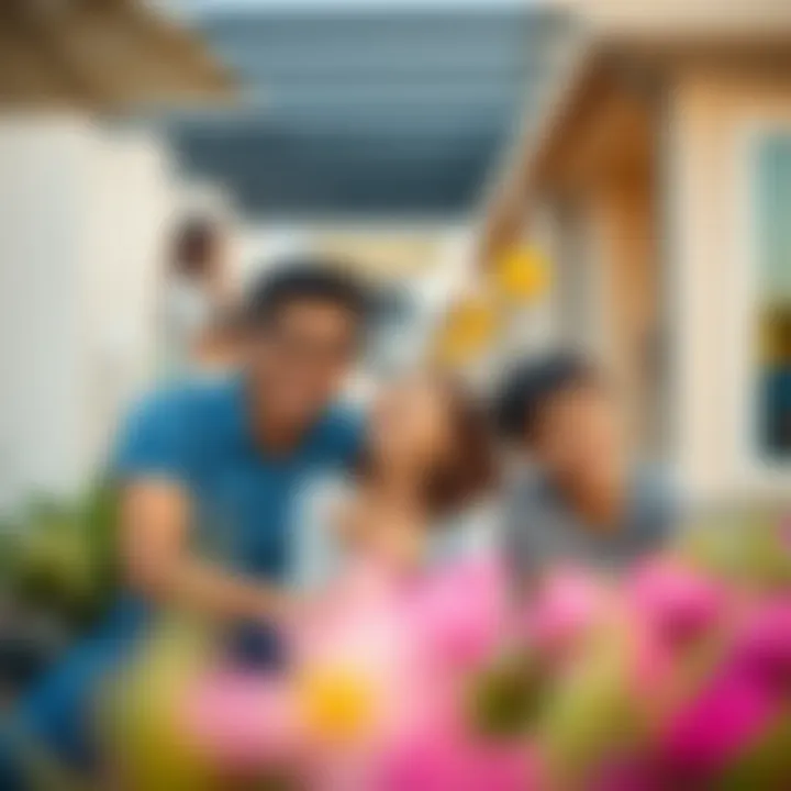 Life in a UAE Residential Community Happy family enjoying life in a UAE residential community