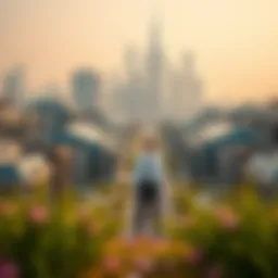 Modern skyline of Dubai showcasing residential areas