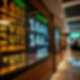 Understanding Currency Exchange Rates Currency exchange rates displayed on a digital board