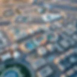 Aerial view of Al-Yalais in Jebel Ali showcasing its strategic location