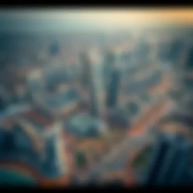 Aerial view of Dubai's real estate developments