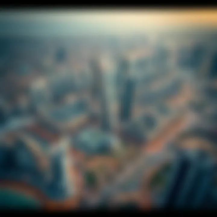Aerial view of Dubai's real estate developments