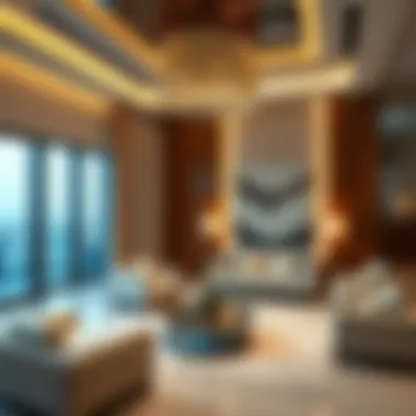 Luxurious interior design of a modern Dubai apartment