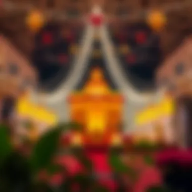 Festive decorations symbolizing Eid ul Adha in Dubai