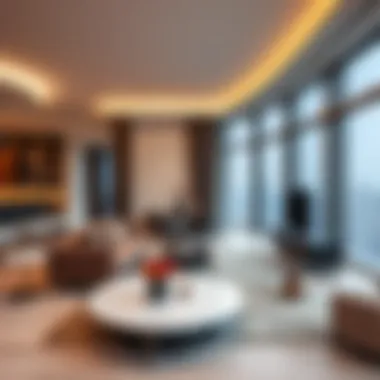 Interior Luxury of Emaar Downtown Views 2 Luxurious living space within Emaar Downtown Views 2 highlighting modern design