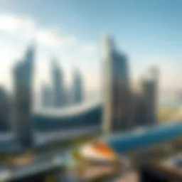 Stunning skyline view showcasing Dubai's innovative architecture