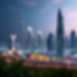 Futuristic Architecture in Dubai Stunning skyline of Dubai showcasing futuristic architecture