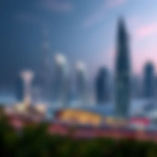 Futuristic Architecture in Dubai Stunning skyline of Dubai showcasing futuristic architecture