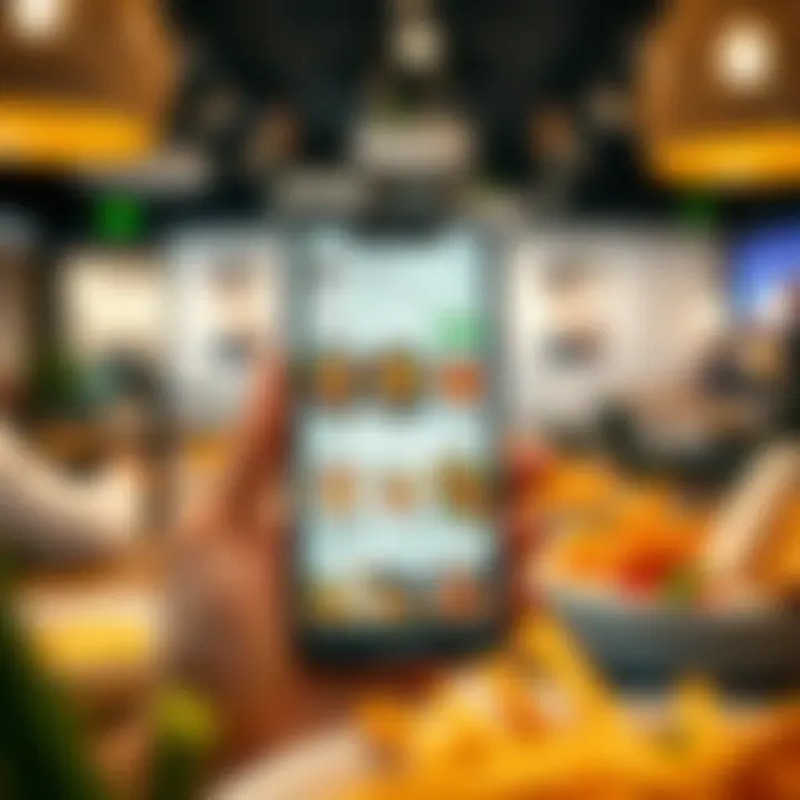 A food delivery app displaying a variety of local cuisines available in Dubai