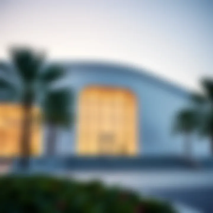 Modern Architectural Design of Etihad Museum The exterior façade of the Etihad Museum highlighting its modern design