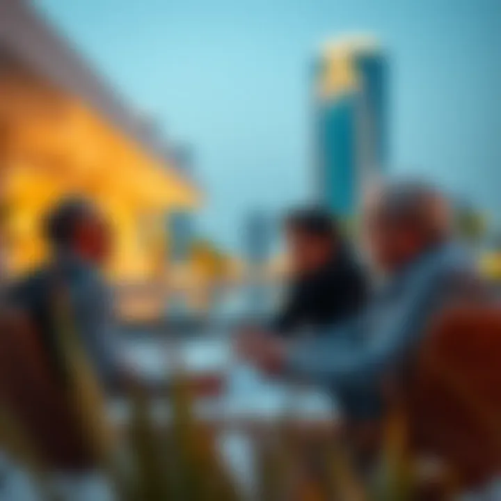 Investors analyzing market data and property trends