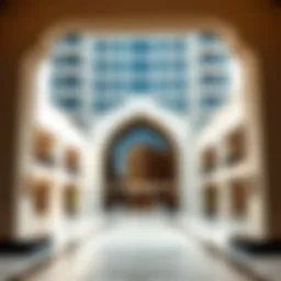 Stunning architectural façade of Al Adiyat Building