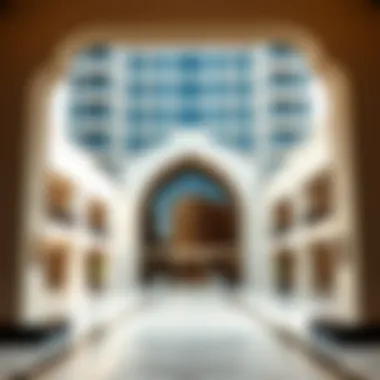 Architectural Elegance of Al Adiyat Building Stunning architectural façade of Al Adiyat Building