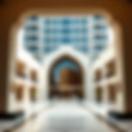 Architectural Elegance of Al Adiyat Building Stunning architectural façade of Al Adiyat Building