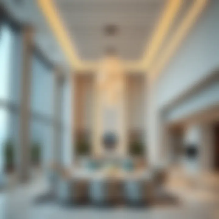 Modern Interior Design of Al Adiyat Building Interior space highlighting modern design elements