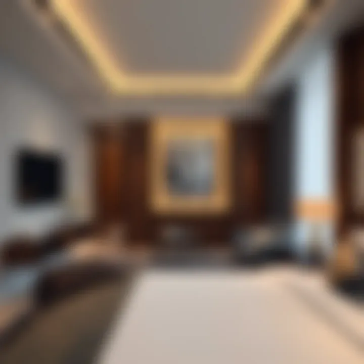 Stylish Guest Room Interior at فندق الجداف دبي Stylish guest room interior reflecting contemporary elegance at فندق الجداف دبي
