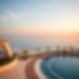 Stunning beachfront view of Azizi Riviera