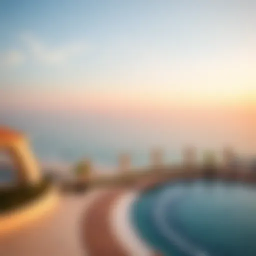 Stunning beachfront view of Azizi Riviera