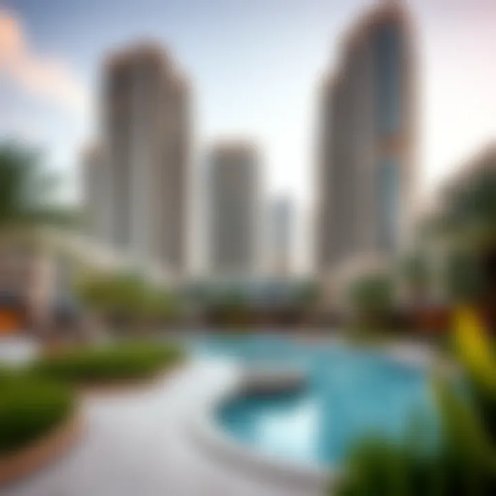 Community amenities surrounding Burj Vista enhancing lifestyle