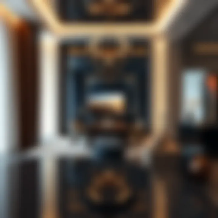 Interior design elements reflecting luxury living at Burj Vista