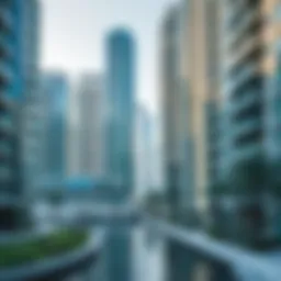 Stunning view of Canal Heights in Business Bay, Dubai
