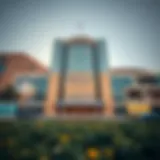 The stunning facade of Deira Mall showcasing modern architectural design