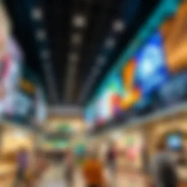 Vibrant Shopping Atmosphere at DFC Mall Interior shot highlighting the vibrant shopping environment of DFC Mall