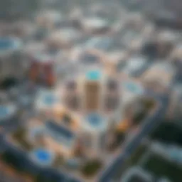 Aerial view of مول دبي showcasing its architectural design
