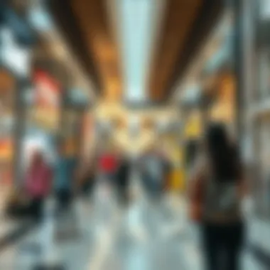 Visitors engaging in a vibrant shopping experience