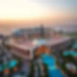 Stunning aerial view of Falconcity showcasing its architectural design