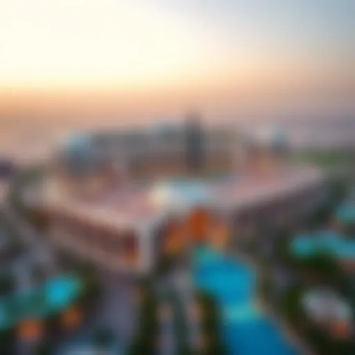 Stunning aerial view of Falconcity showcasing its architectural design