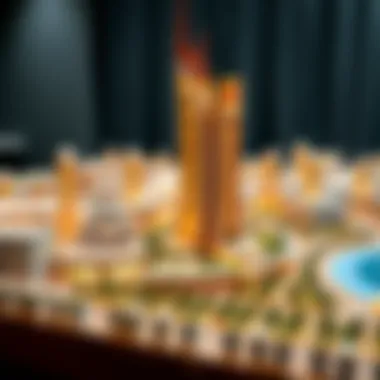 Visionary planning model of Falconcity highlighting future urban trends